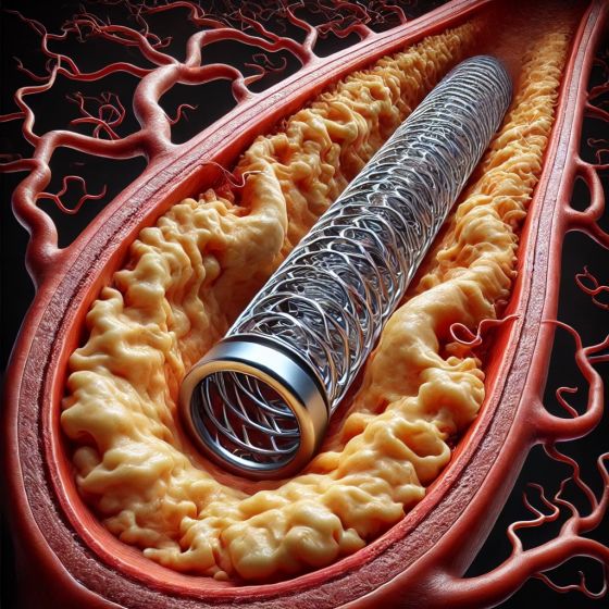 Angioplastia com Implante de Stents em Artérias Carótidas